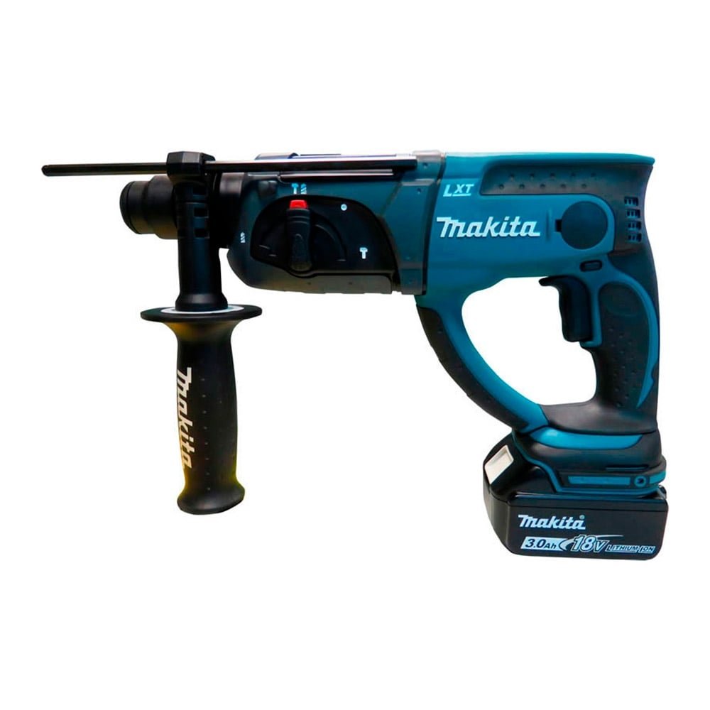 Martelete Combinado Makita DHR202RFE, Preto/Azul, Bateria