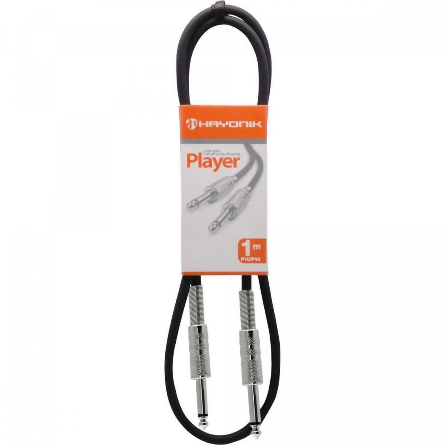 Cabo Para Instrumentos Hayonik Player P10 X P10 1M Preto