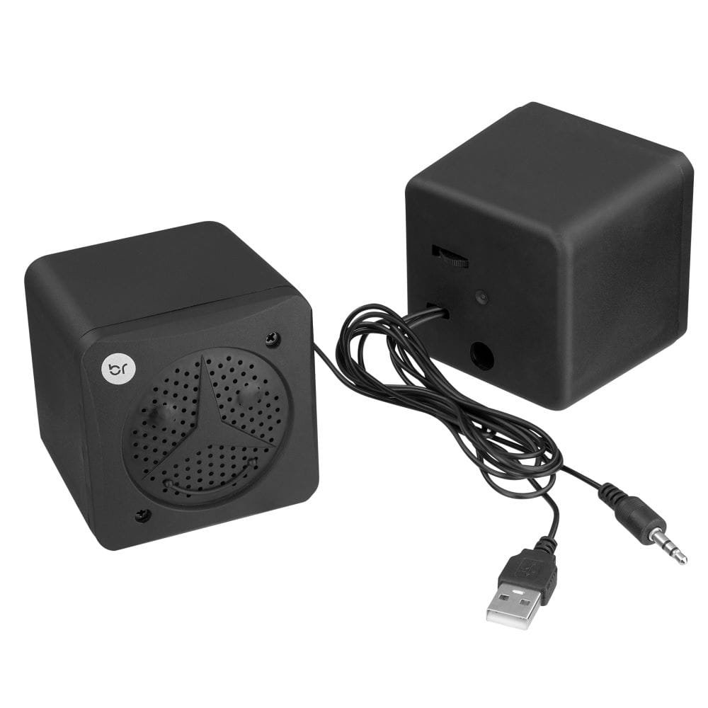 Mini Caixa de Som Bright 359, USB, Preta
