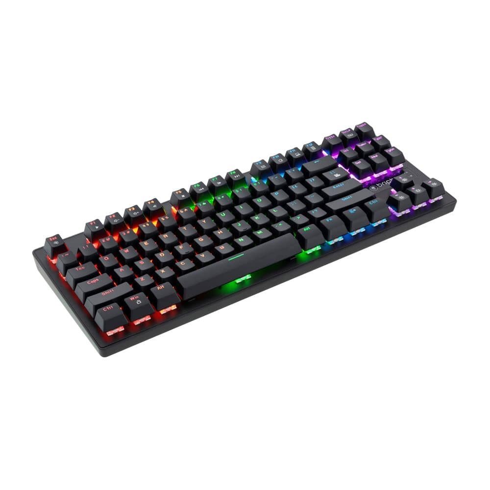 Teclado Gamer Bright GTC559 Compact, Mecânico, Teclas Iluminadas, Preto