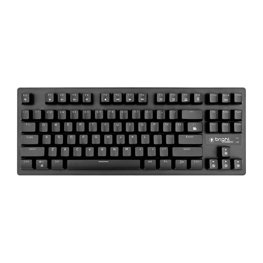 Teclado Gamer Bright GTC559 Compact, Mecânico, Teclas Iluminadas, Preto