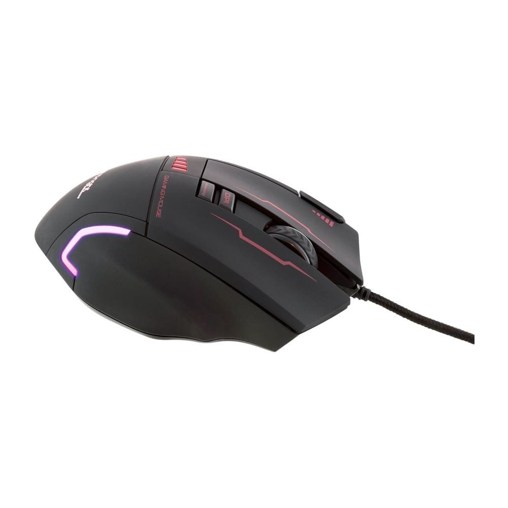 Mouse Gamer Bright 593, 6400dpi, 8 Botões, Preto
