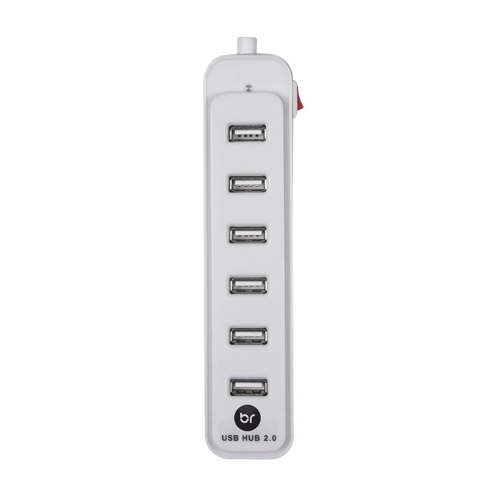 HUB Bright 191, 7 Portas USB, Branco