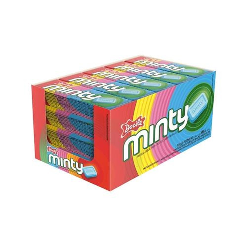 Pastilha Minty Com 20 Unidades Fruit Docile