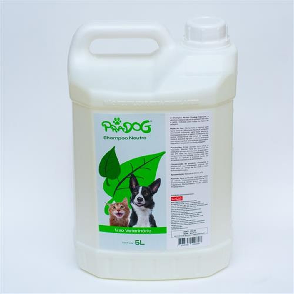 Pradog Shampoo Neutro Galão 5 Litros Montsanto. Para Cães E Gatos.