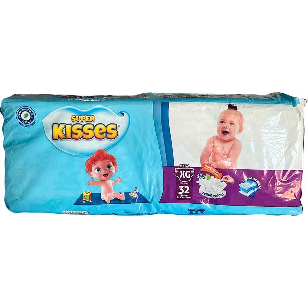 Fralda Kisses Mega XG Com 32