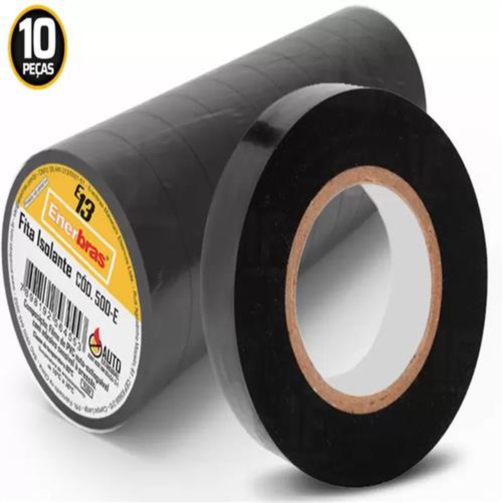 Fita Isolante 20 Metros Preta