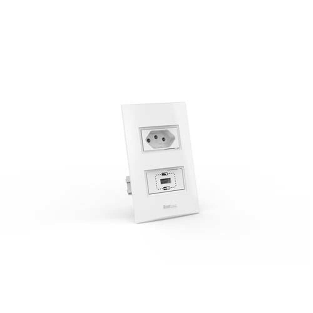 Tomada Beleze Enerbras 10a - 1t Usb - 1481-E