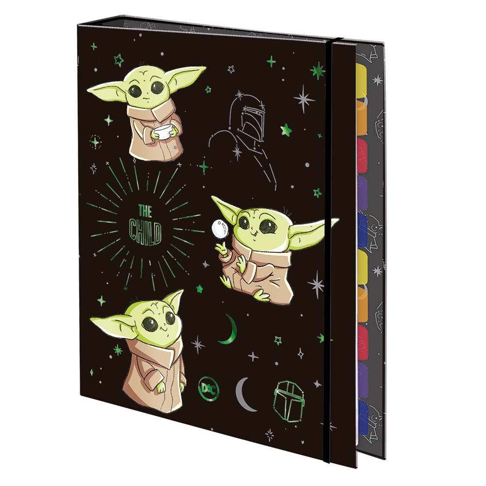 Fichário Dac Star Wars Colegial 48 folhas com elástico - embalagem com 4 unidades