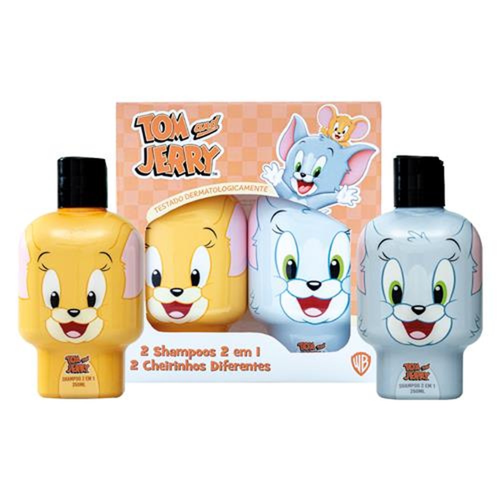 Kit Shampoo Infantil 2 em 1 250ml Tom & Jerry