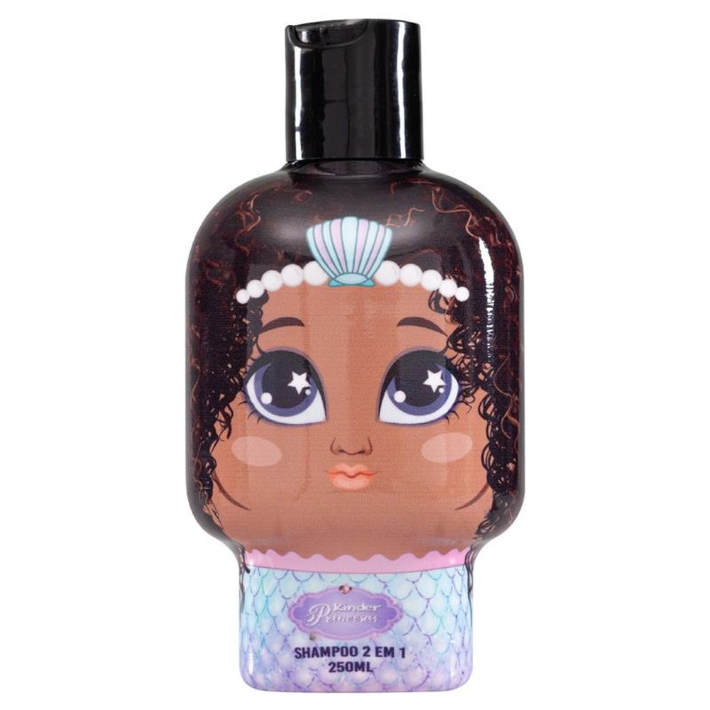 kit Shampoo Infantil 2 em 1 250ml Sereia + Unicórnio - Kinder Princesas