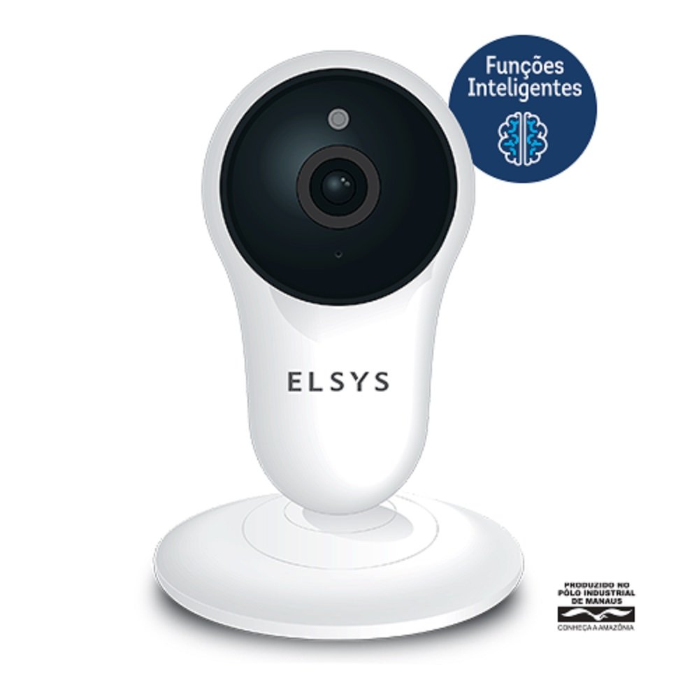 CAMERA SEGURANCA ELSYS WI-FI FIXO INTELIGENTE VIDEO FULL HD ESC-WY3F