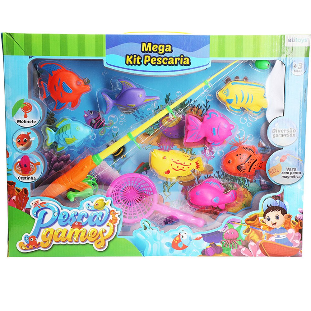 Kit Pescaria 10 Pecas - Etitoys
