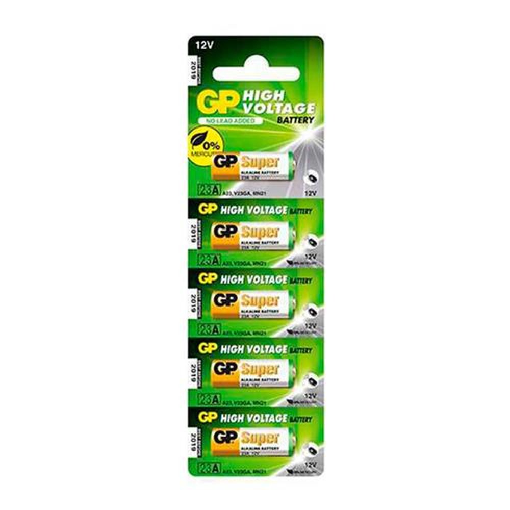 Pilha Alcalina GP High Voltage 12V Blister Com 5 Unidades 23AF-C5