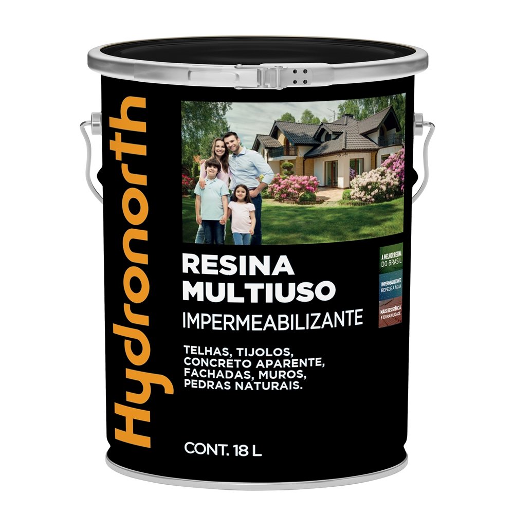 Resina Solvente Hydronorth Multiuso Cinza Balde 18L
