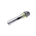 Microfone 600R Prata Com Fio 4,5 Metros