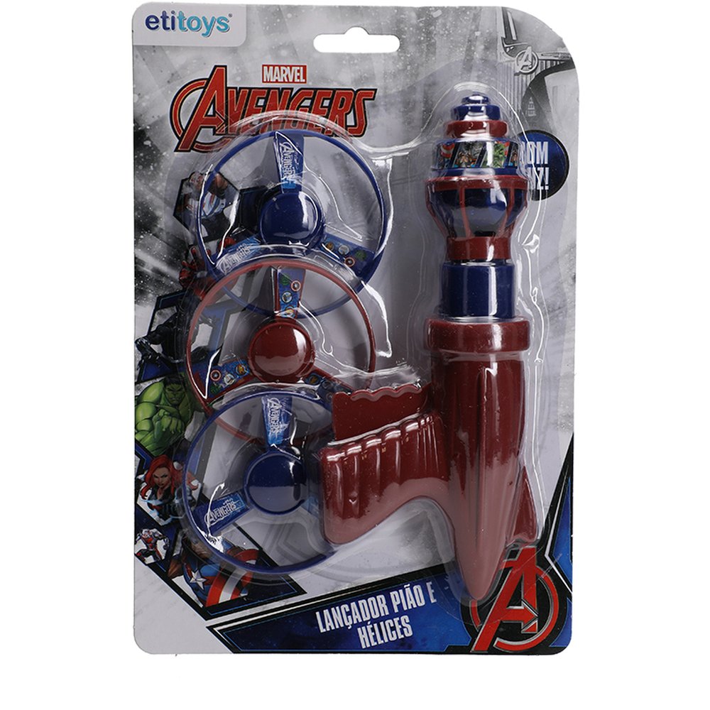 Lanca Disco Piao Avengers 5 Pecas - Etitoys