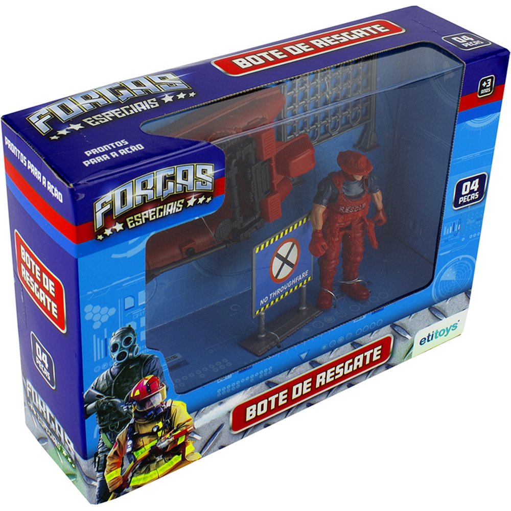 Bote De Resgate 4 Pecas - Etitoys