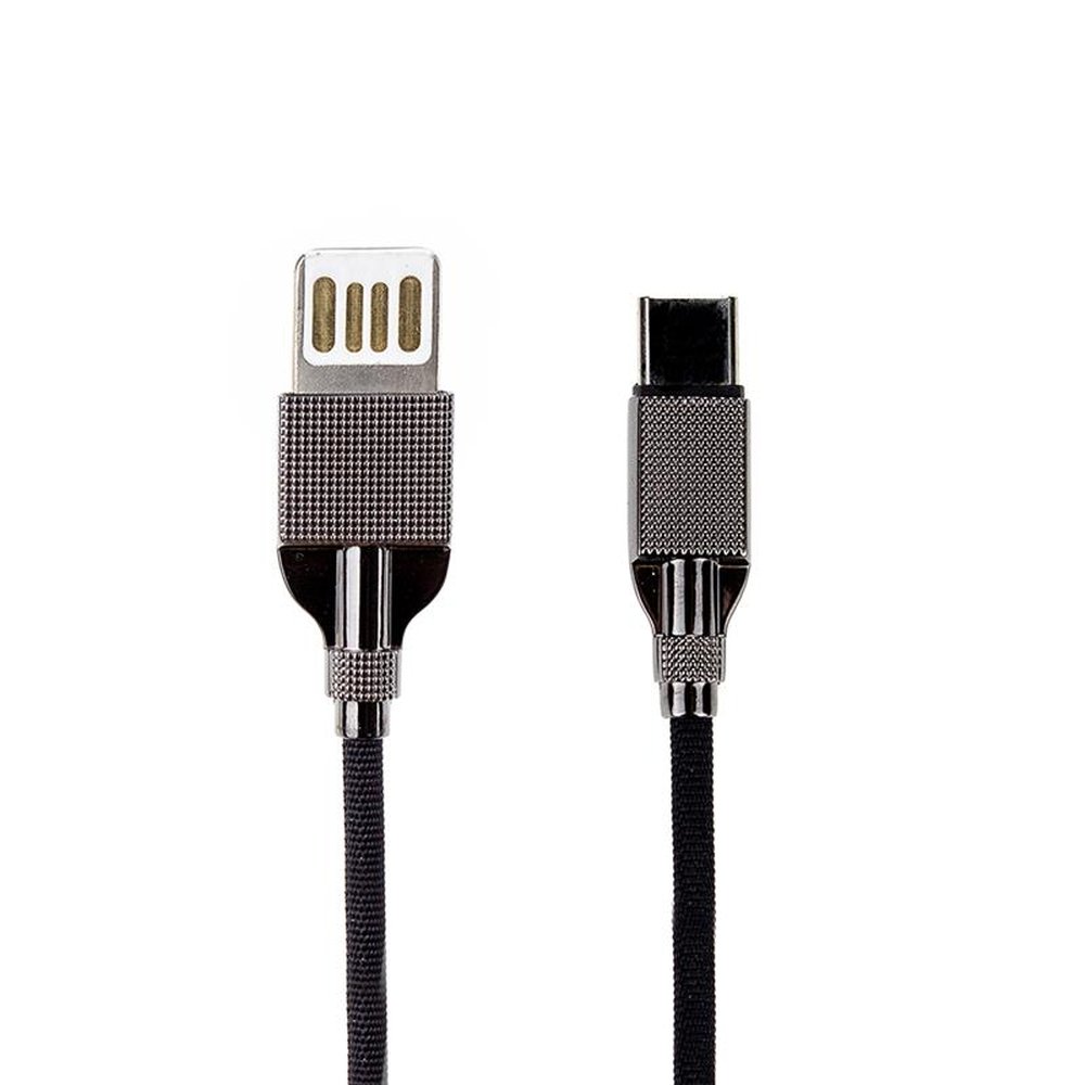 Cabo Usb X Tipo C Modelo Fly Wing 1 Metro Preto