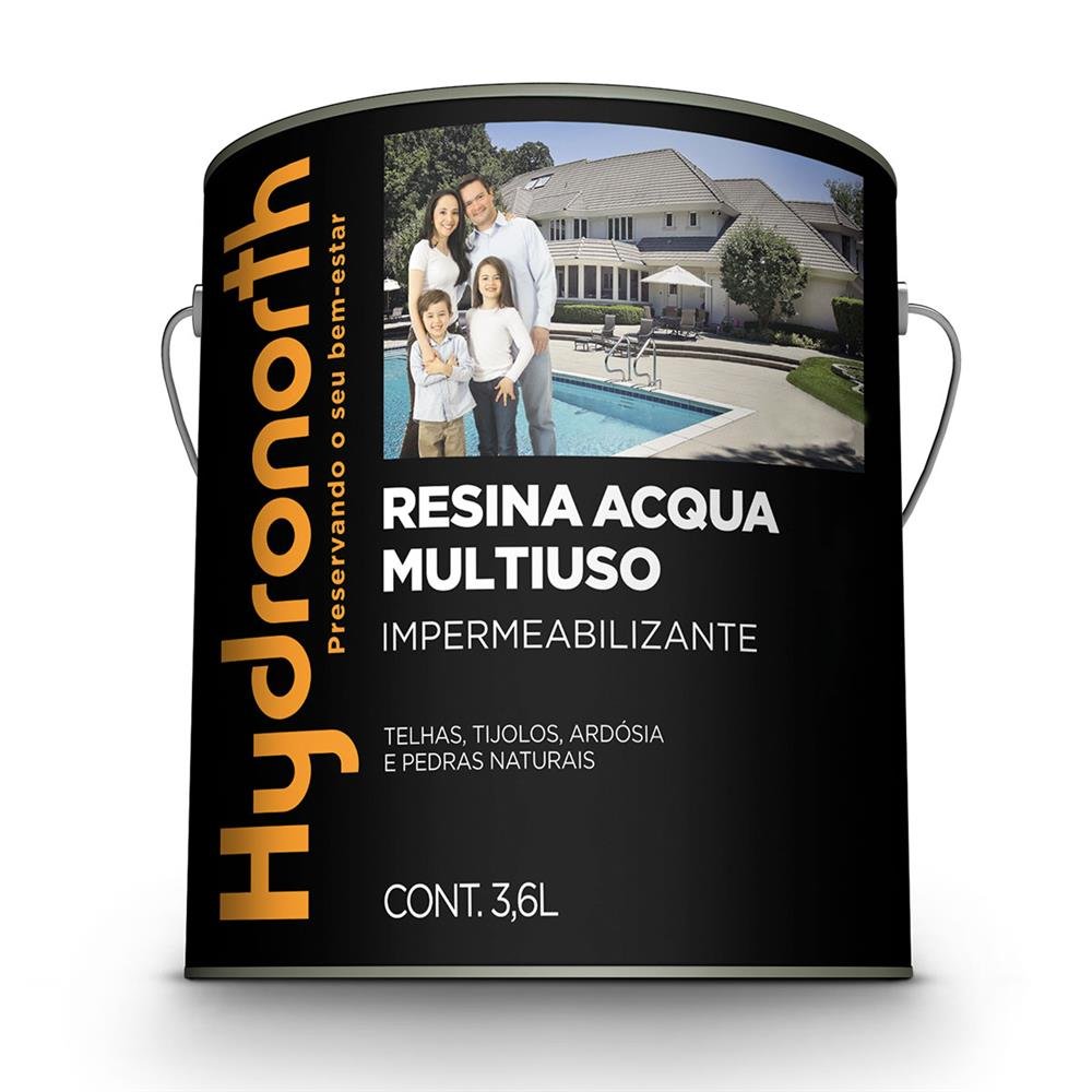 Resina Multiuso Acqua Color Hydronorth Verde Quadra Galão 3,6 L