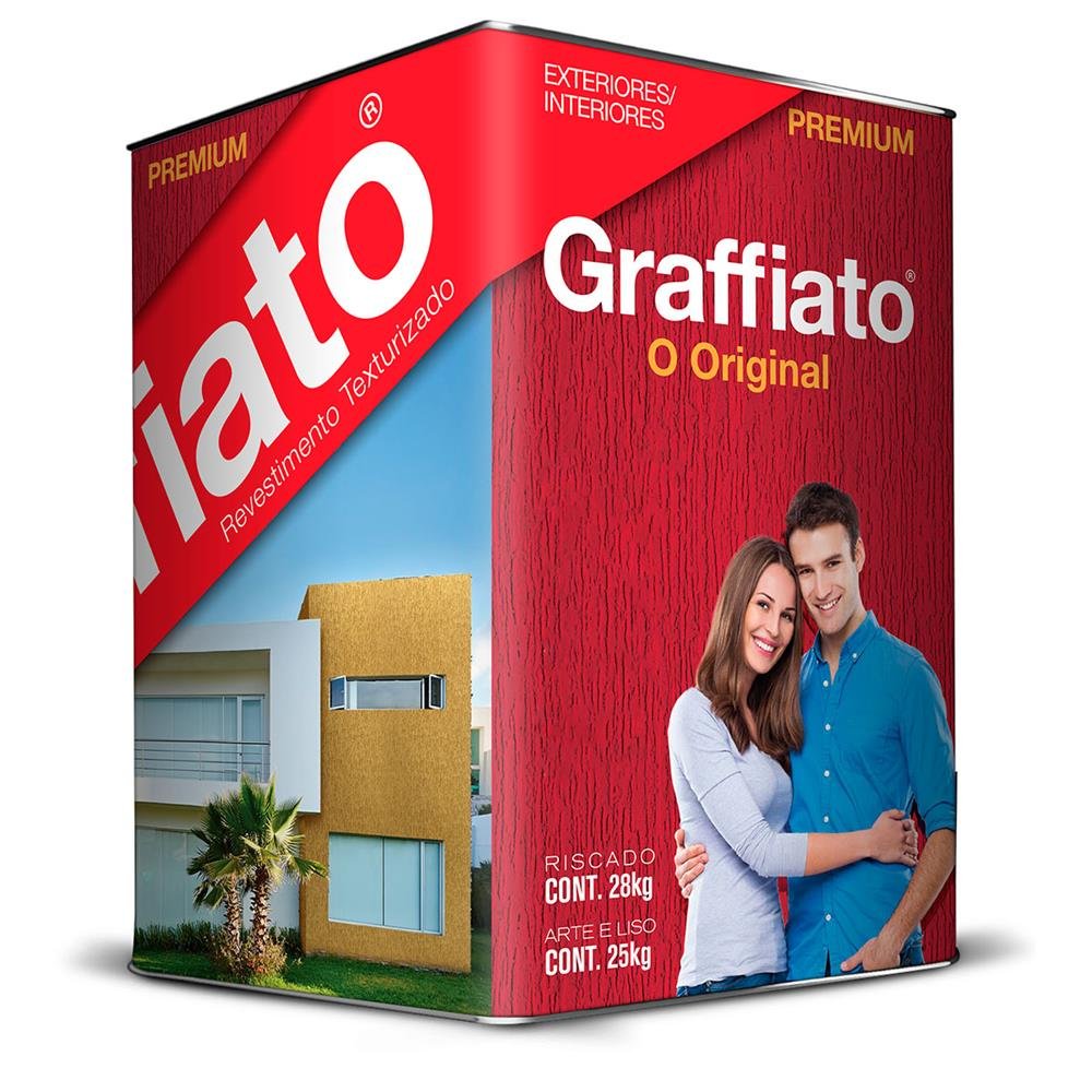 Graffiato Premium Riscado Hydronorth Areia Lata 28 Kg