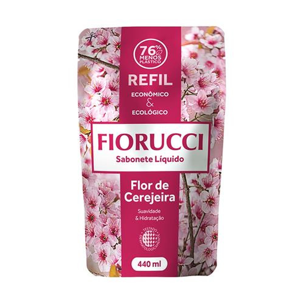 Refil Sabonete Líquido Fiorucci Flor De Cerejeira 440 ml