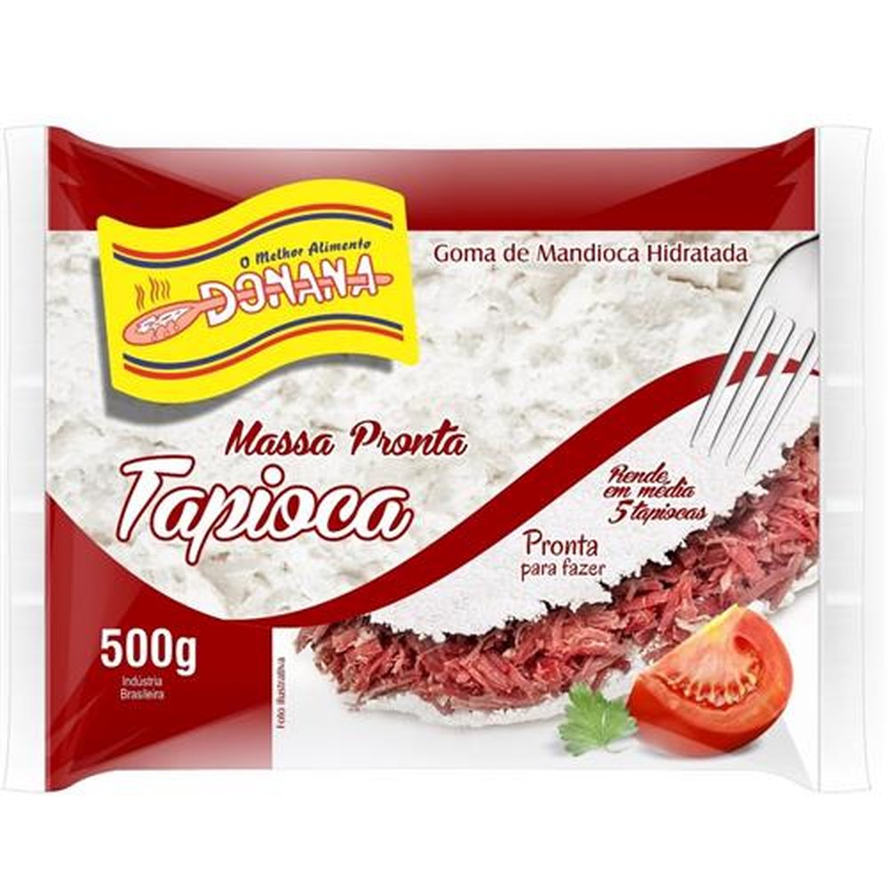 Massa para Tapióca 500g Donana - Embalagem Contém 20 Unidades