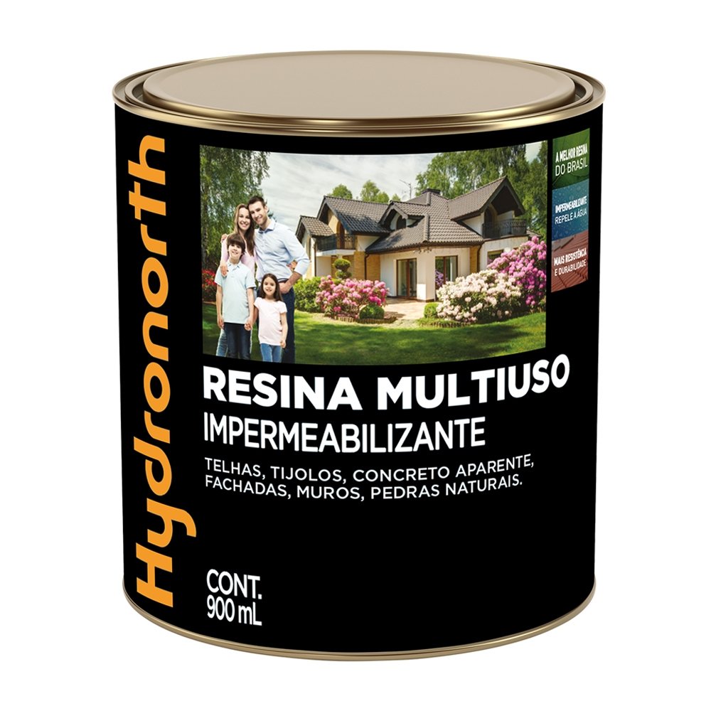Resina Multiuso Hydronorth Solvente Incolor Lata 0,9 Litros