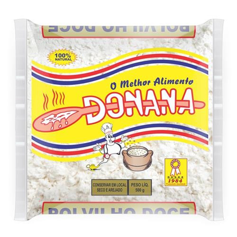 Polvilho Doce 500g Donana - Embalagem Contém 20 Unidades