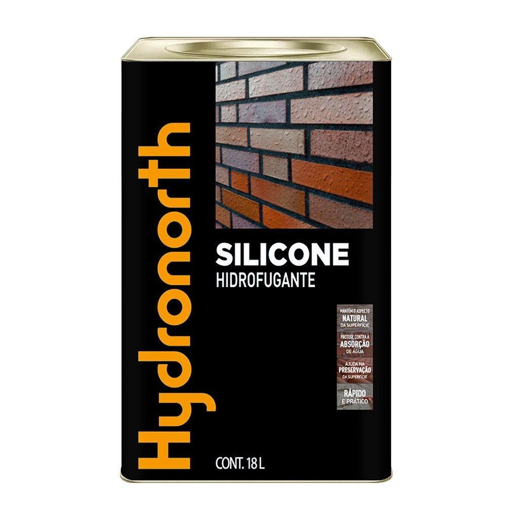 Silicone Hidrofugante Hydronorth Incolor Lata 18 Litros