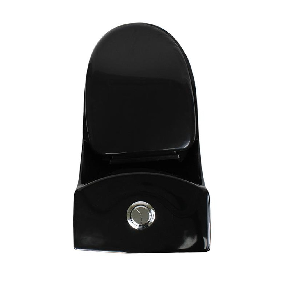 Kit Vaso Sanitário Monobloco Preto Compacta