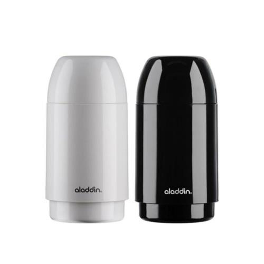 Garrafa Térmica Aladdin Kids 250ml Branca e Preta