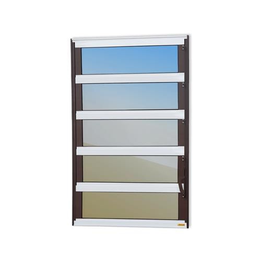 Basculante 100 X 120 Elite Vidro Reflex Mix Corten