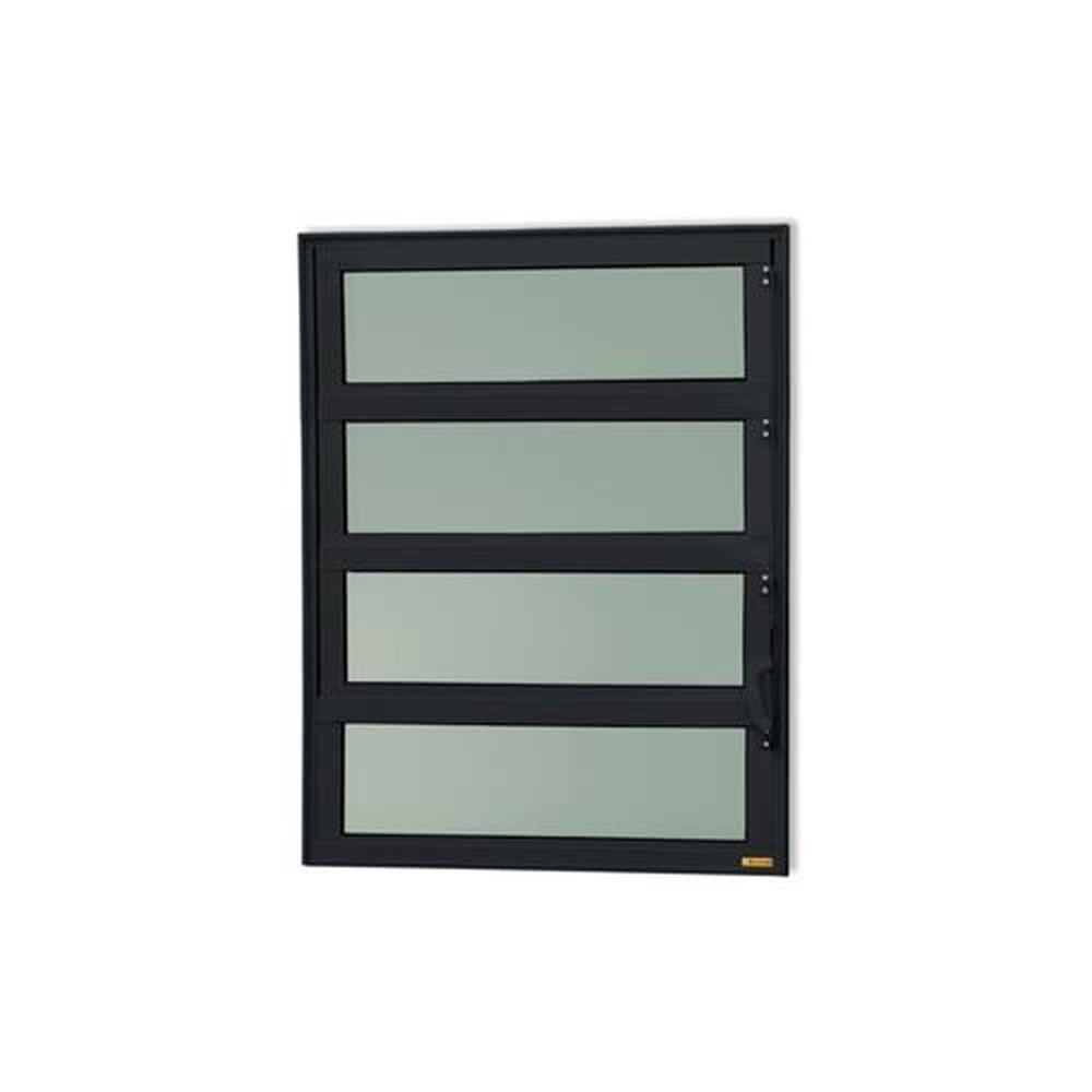 Basculante 80 X 120 Elite Vidro Boreal Preto Acetinado