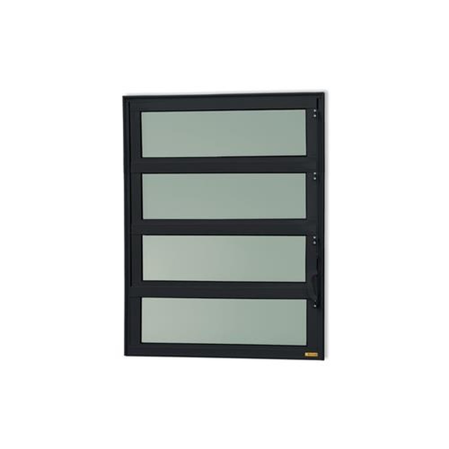 Basculante 80 X 120 Elite Vidro Boreal Preto Acetinado