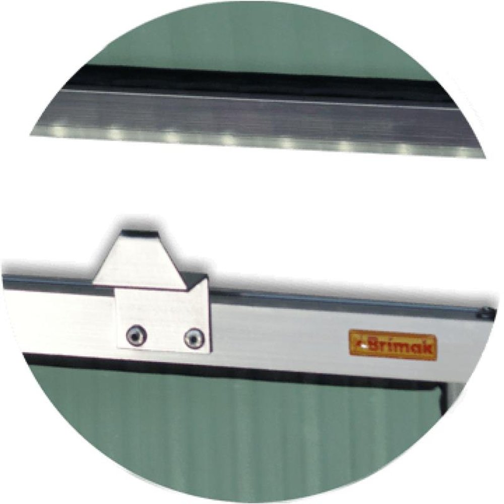Maxim-Ar 2Seções com Bandeira 80 X 120 Plus Vidro Boreal Anodizado Brilhante