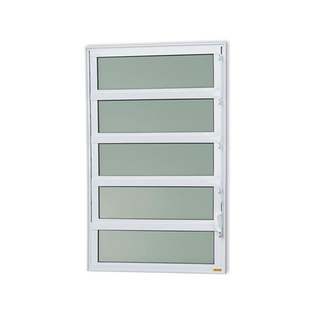 Basculante 100 X 80 Elite Vidro Boreal Branco Brilhante