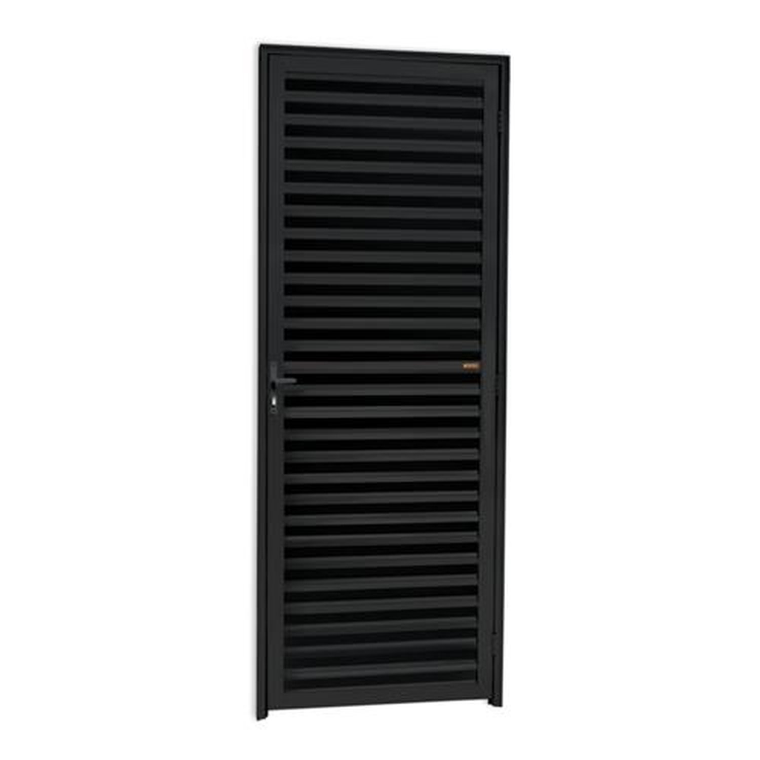 Porta Fechada 70 Lado Esquerdo Linha 25 Preto Acetinado