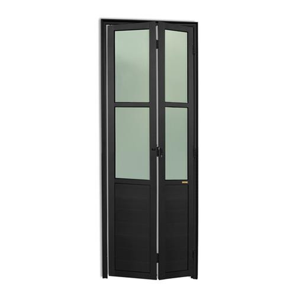 Porta Camarao Meia Lambril Meia Vidrao Lado Esquerdo Linha 25 Preto Acetinado 80 Vidro Boreal