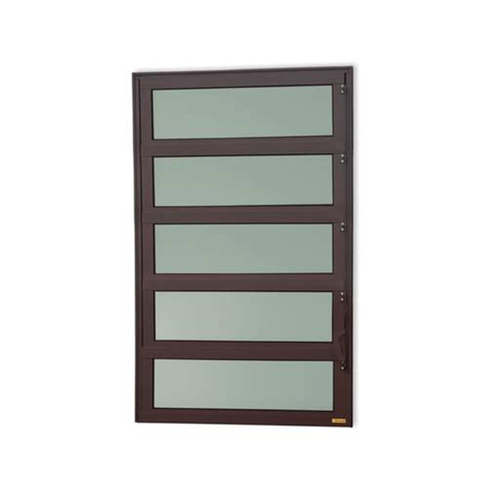 Basculante 100 X 120 Elite Vidro Boreal Marrom Corten