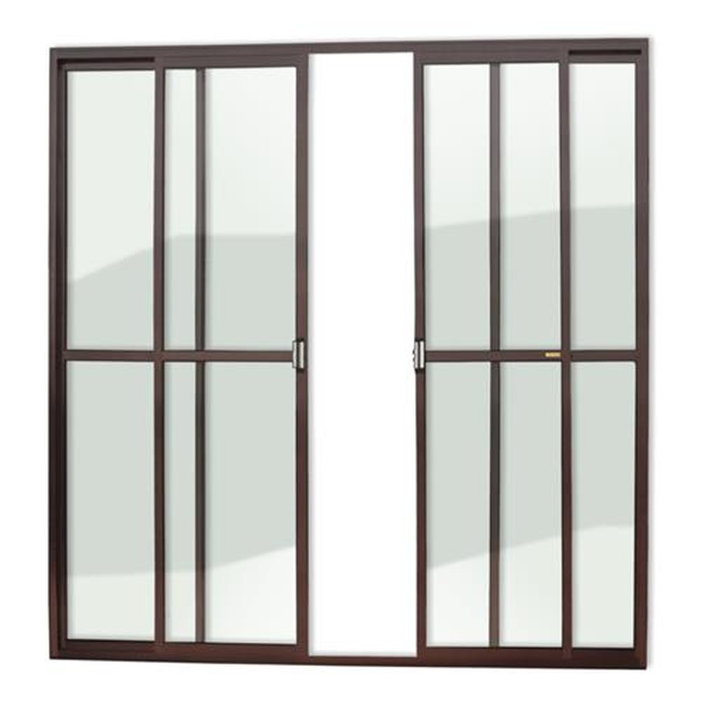 Portabalcao 4 Folhas 210 X 240 Super Vidro Liso Marrom Corten