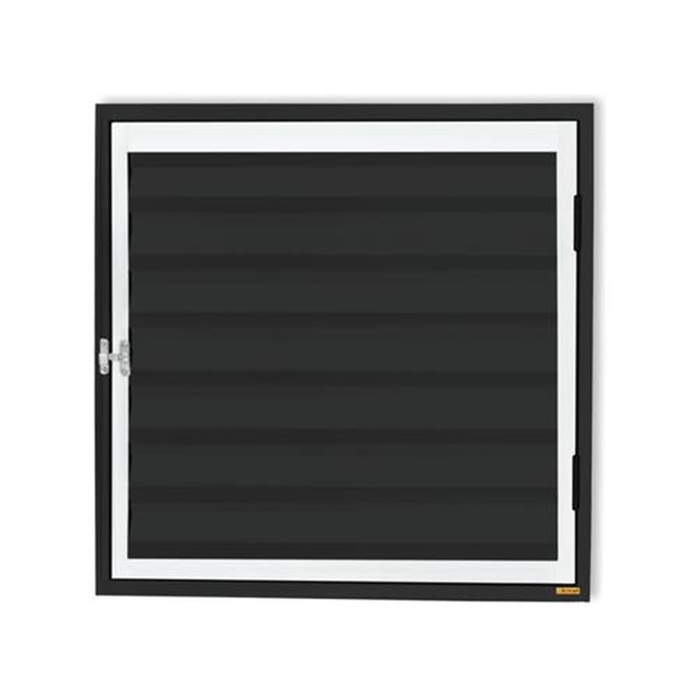 Abrigo DÁgua/Gás 60 X 60 Plus 1 Folha com Ventilação Mix Preto