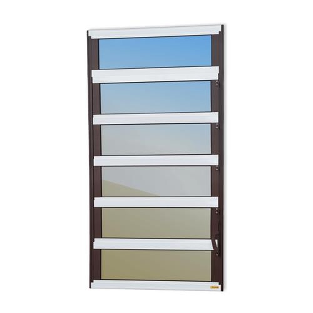 Basculante 120 X 120 Elite Vidro Reflex Mix Corten