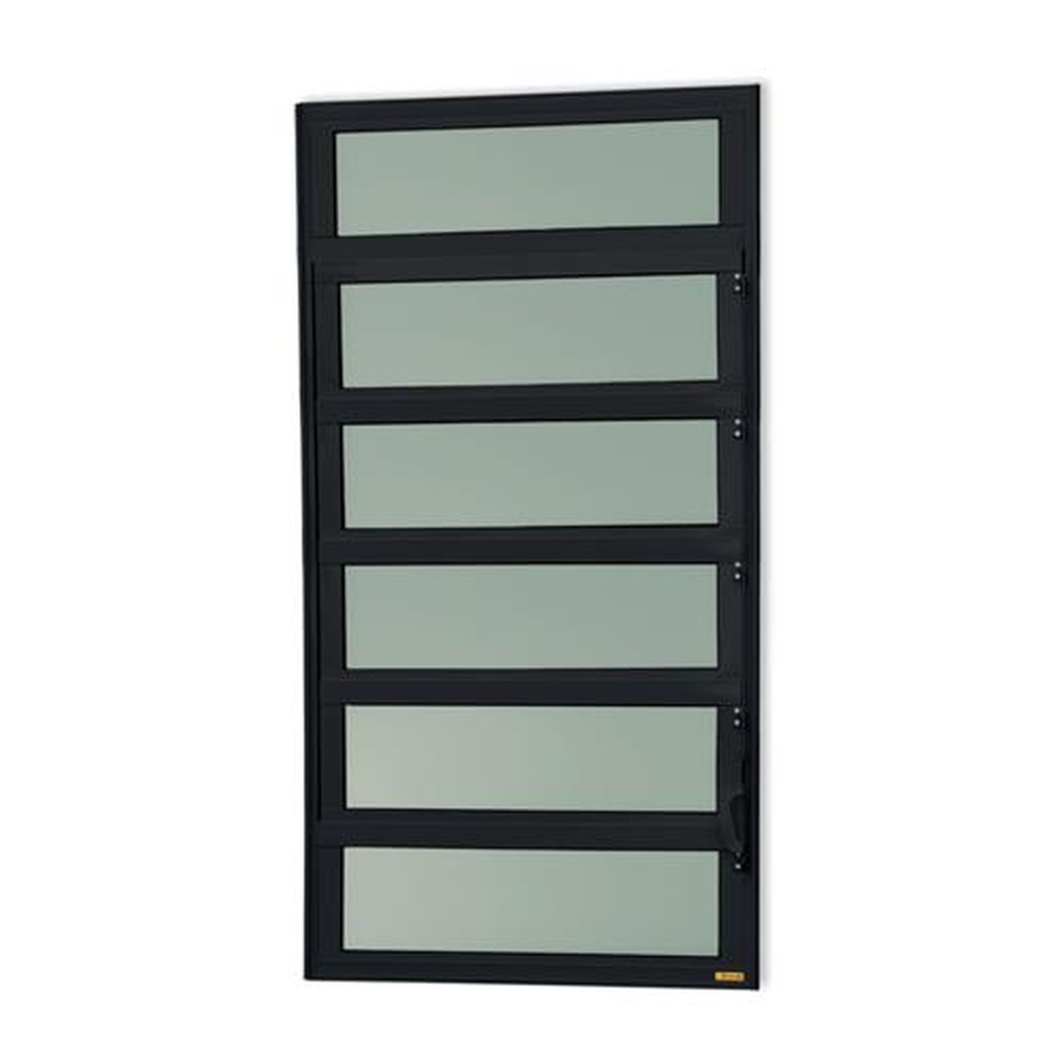 Basculante 120 X 120 Elite Vidro Boreal Preto Acetinado
