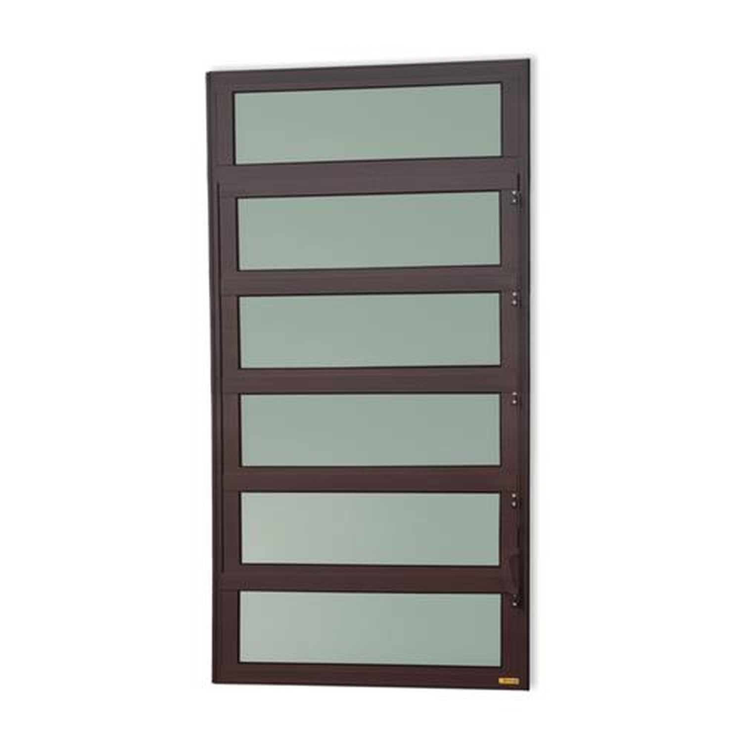 Basculante 120 X 100 Elite Vidro Boreal Marrom Corten