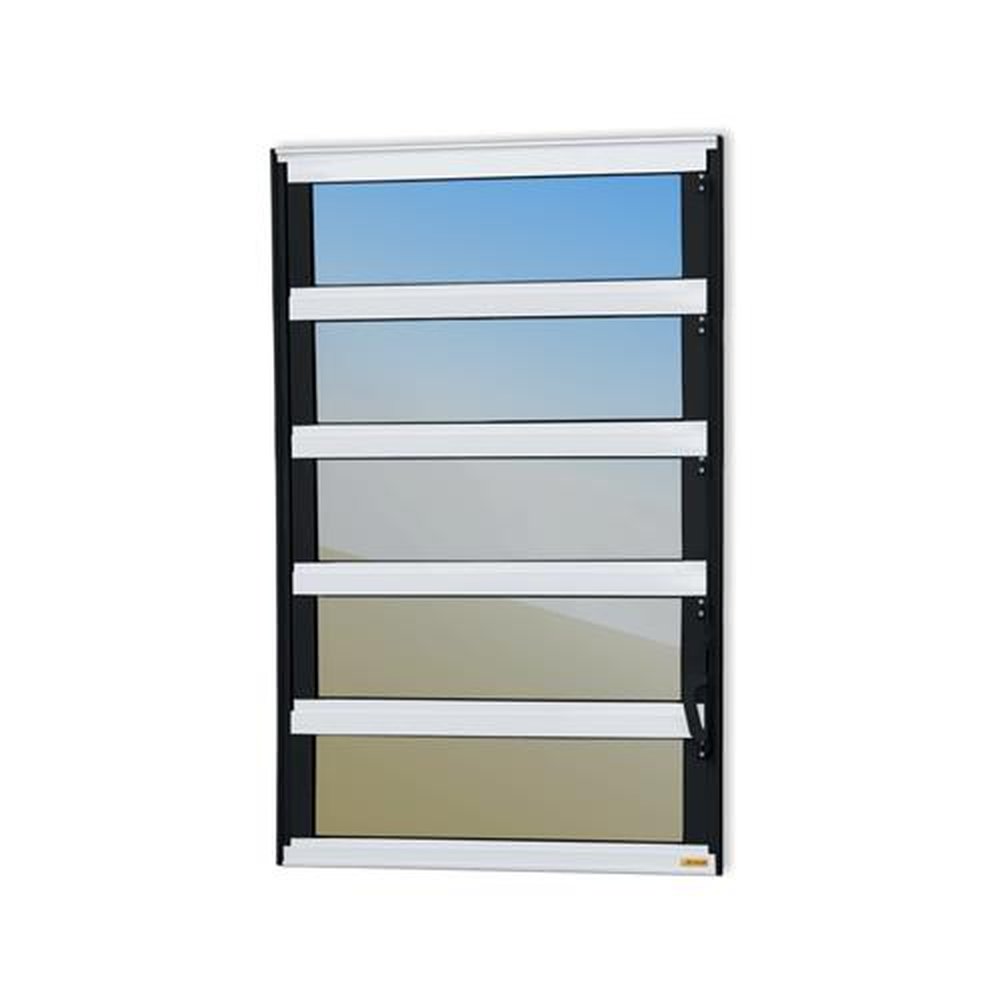 Basculante 100 X 80 Elite Vidro Reflex Mix Preto