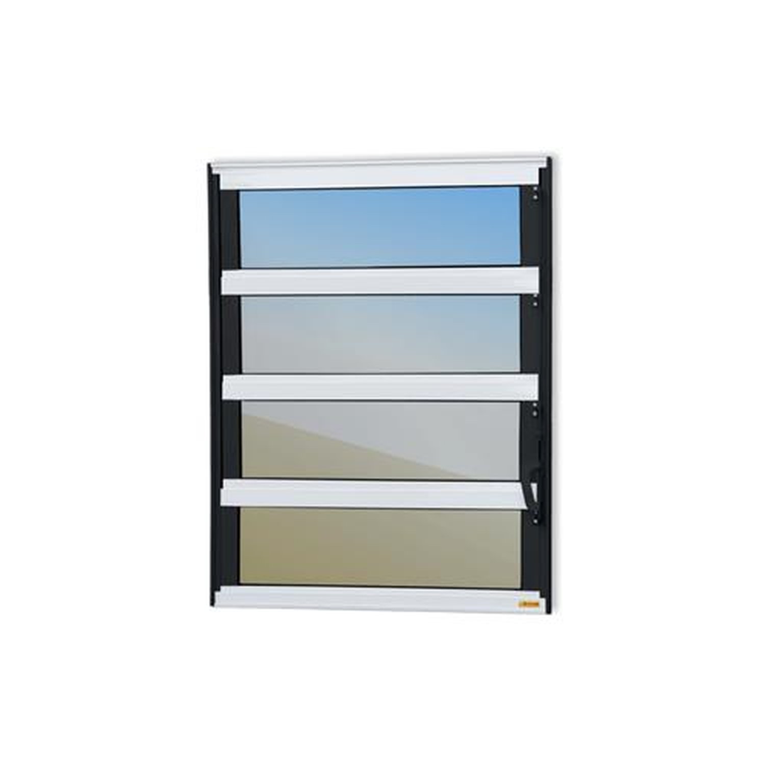 Basculante 80 X 40 Elite Vidro Reflex Mix Preto