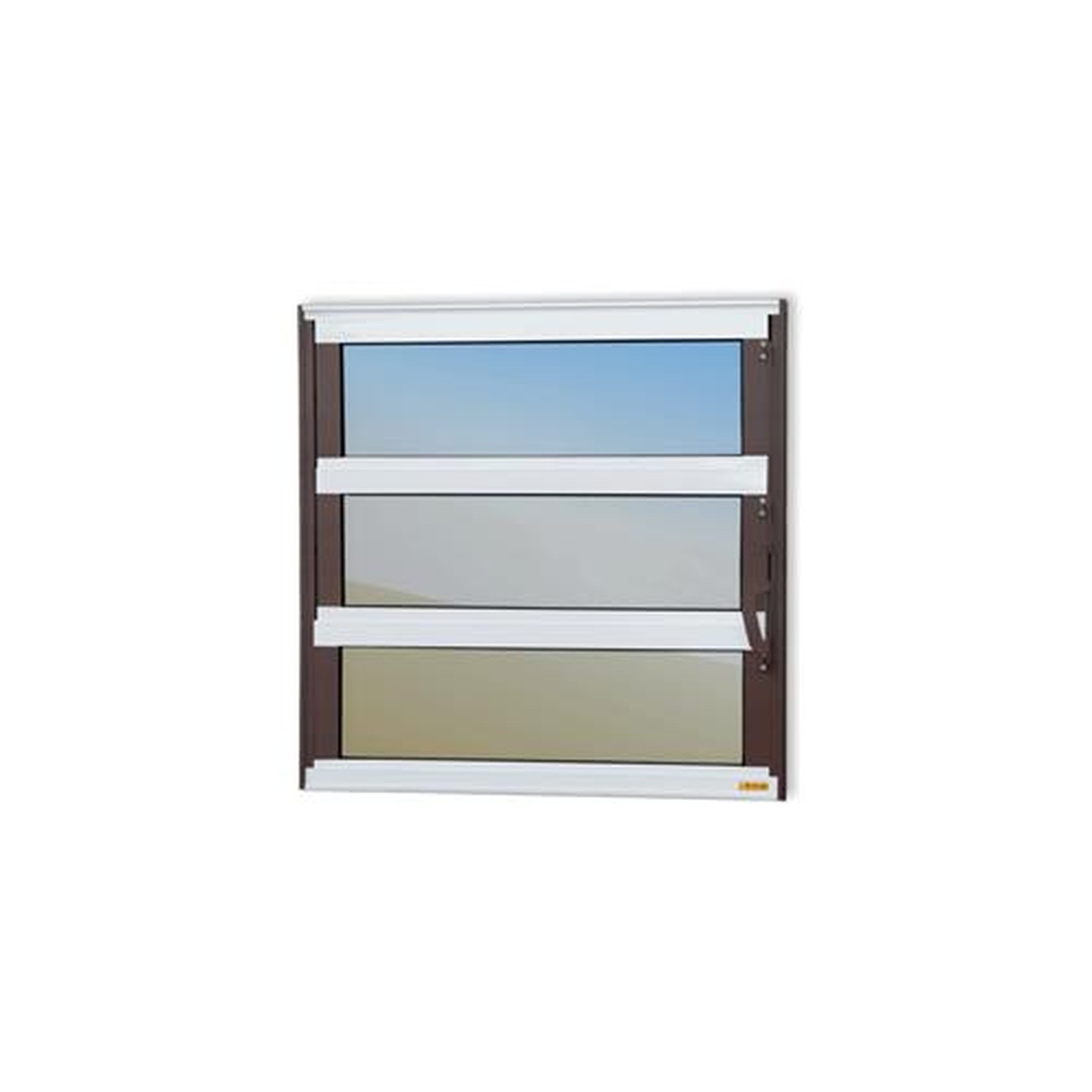 Basculante 60 X 60 Elite Vidro Reflex Mix Corten