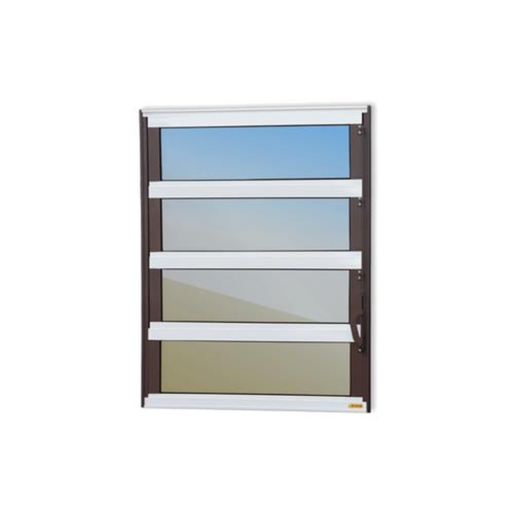 Basculante 80 X 80 Elite Vidro Reflex Mix Corten