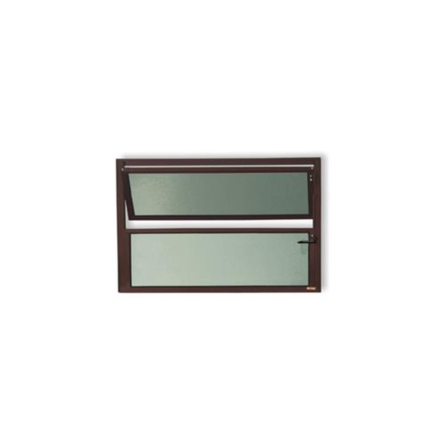 Basculante 40 X 100 Plus Vidro Boreal Marrom Corten